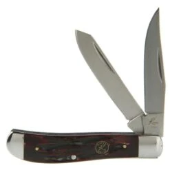 Roper Knives Brown Bone Trapper Knife