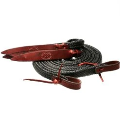 Double Diamond Halters Flat Waxed Nylon Split Reins