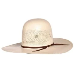 American Hats Ivory Triple Vent 4 1/4in. Brim Straw Cowboy Hat -Western Denim Gear Store 7400S2CCHOC42 4