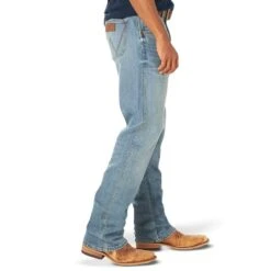 Wrangler Men's Retro Premium 77 Slim Jeans -Western Denim Gear Store 77MWPEA 2
