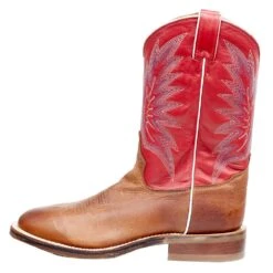 Tony Lama Men`s Tony Lama Brayden Cedar Brown 11in. TImeless Red Top Round Toe -Western Denim Gear Store 7884 3 9bc54dcc c26b 4ed0 9411 e6e8ab4236e3