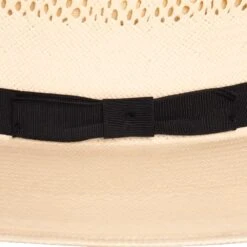 American Hats Fancy Vent Diamond Weave 9 Line Black Band 3 3/4in. Brim Straw Fashion Hat 11 American Hats Fancy Vent Diamond Weave 9 Line Black Band 3 3/4in. Brim Straw Fashion Hat -Western Denim Gear Store 8300S9LBLK375 4