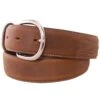 Men's Silver Creek Classic Brown Leather Belt 53709 -Western Denim Gear Store 9176 default l
