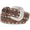 Mens Brown Floral Belt -Western Denim Gear Store 92250 default l