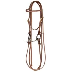 Dutton Bits NRS By Smooth Heavy Loose Ring Snaffle Bit Bridle Set