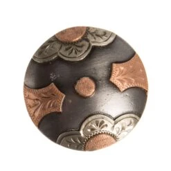 Wildfire Silver 1 1/2in. Copper Wheat Flower Concho