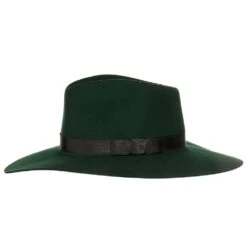 Women's M+F Green With Black Band Fashion Hat -Western Denim Gear Store 98T7890828 2