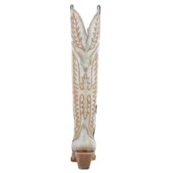 Corral Women's White Embroidered 20in. Top Boot -Western Denim Gear Store A4212 4