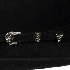 Youth M+F Black 3 3/4in. Brim Cattlemans Felt Hat -Western Denim Gear Store A7210201 L 3