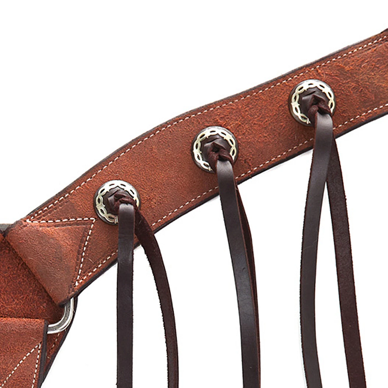 NRS Tack Roughout Rawhide Laced Tassel Breast Collar 5 NRS Tack Roughout Rawhide Laced Tassel Breast Collar - Image 3