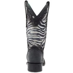 Corral Women`s White Black Zebra Print 11in. Top Boot -Western Denim Gear Store C3860 04