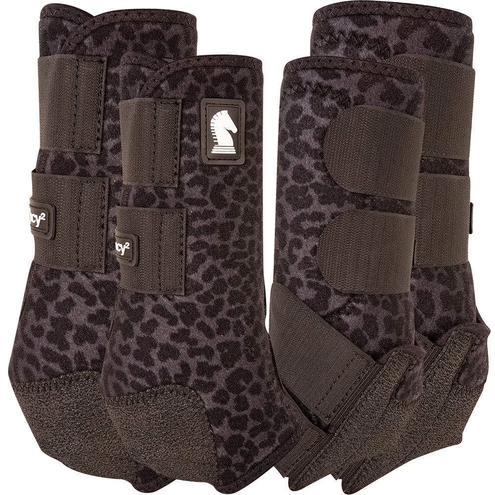 Classic Legacy2 4 Pack Black Leopard Splint Boots 5 Classic Legacy2 4 Pack Black Leopard Splint Boots - Image 3