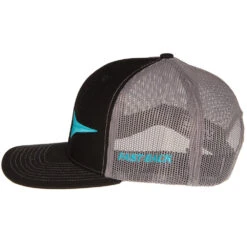 Fast Back Mens Black Cap With Turquoise Logo -Western Denim Gear Store FBR03RCT 2