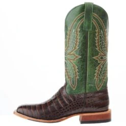 Horsepower Men's Chocolate Caiman Print Cowboy Boot 9 Horsepower Men's Chocolate Caiman Print Cowboy Boot -Western Denim Gear Store HP1880 03
