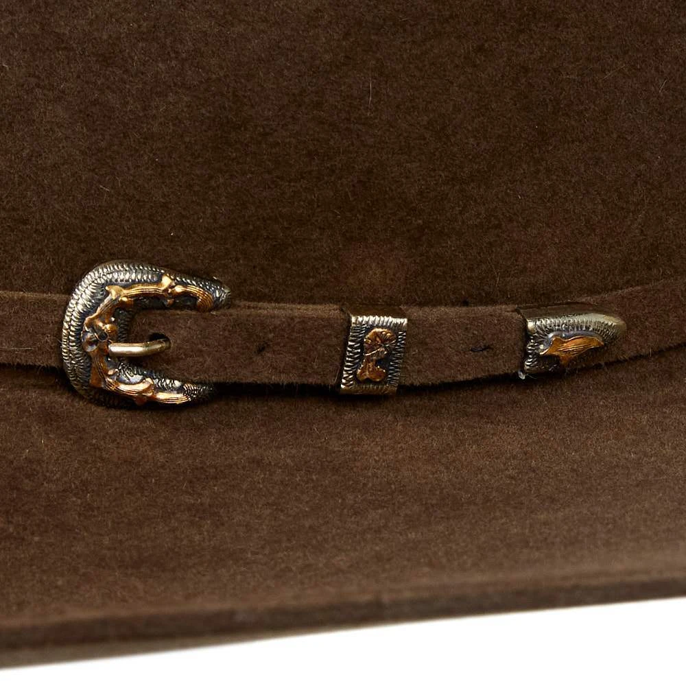 Jw Brooks Custom Hats Saddle 8.5oz Work Horse 5in. Brim Felt Cowboy Hat 7 Jw Brooks Custom Hats Saddle 8.5oz Work Horse 5in. Brim Felt Cowboy Hat - Image 5