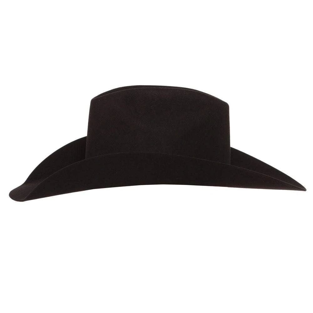 Jw Brooks Custom Hats 100X Black 4 1/4` Brim Felt Hat 5 Jw Brooks Custom Hats 100X Black 4 1/4` Brim Felt Hat - Image 3