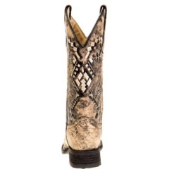 Circle G Women's Sand Embroidery Square Toe Boot -Western Denim Gear Store L5525 3