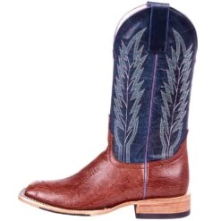 Macie Bean Women's Top Hand Macie Bean Rum Brown Smooth Ostrich Cowgirl Boot -Western Denim Gear Store M2029 3