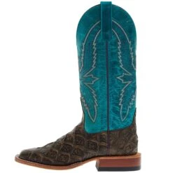 Macie Bean Boots Ladies Co File Fofish Turquoise Sensation Top Boots -Western Denim Gear Store M9120 03