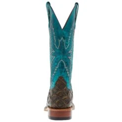 Macie Bean Boots Ladies Co File Fofish Turquoise Sensation Top Boots -Western Denim Gear Store M9120 04