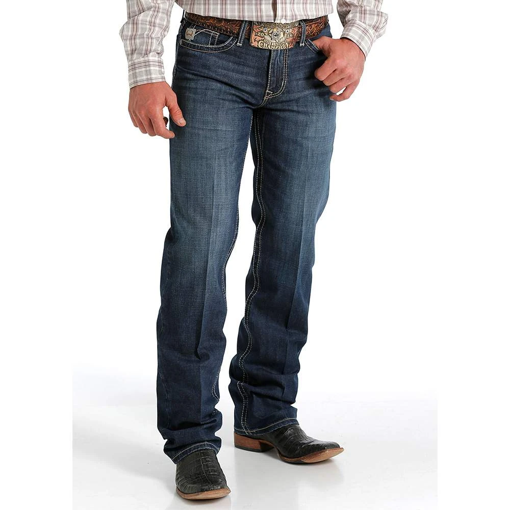 Cinch Men's Grant Dark Stonewash Boot Cut Jean 4 Cinch Men's Grant Dark Stonewash Boot Cut Jean - Image 2