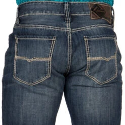 Rock N Roll Cowboy Mens N Double Barrel Relaxed Fit Straight Leg Jeans -Western Denim Gear Store MOS8553 3