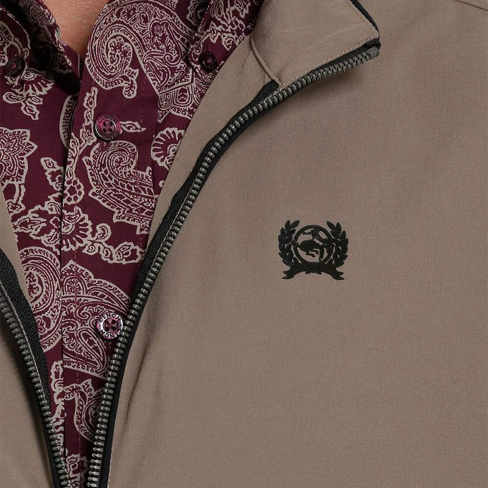 Cinch Men's Lightweight Vest Khaki 4 Cinch Men's Lightweight Vest Khaki - Image 2