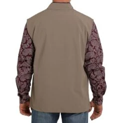 Cinch Men's Lightweight Vest Khaki 7 Cinch Men's Lightweight Vest Khaki -Western Denim Gear Store MWV1239001 3