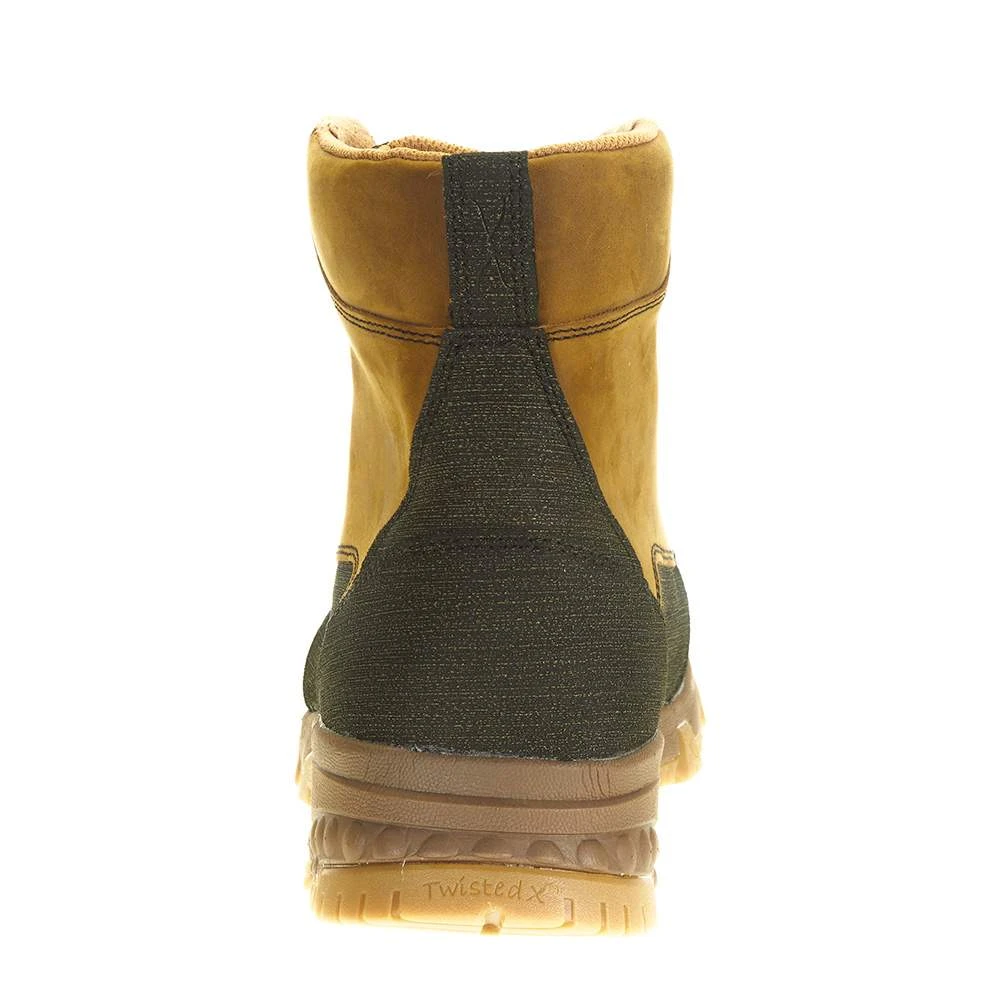 Twisted X Men's Rubberized Brown 6in. Distressed Saddle Lace Up Soft Toe Work Boot 6 Twisted X Men's Rubberized Brown 6in. Distressed Saddle Lace Up Soft Toe Work Boot - Image 4