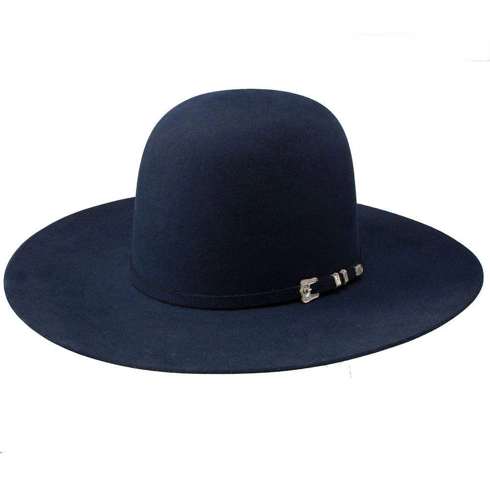 Resistol 30X Navy Grand 4 1/4in. Brim Open Crown Felt Hat 4 Resistol 30X Navy Grand 4 1/4in. Brim Open Crown Felt Hat - Image 2