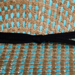 Rodeo King Turquoise Jute Open Crown 4-1/2in. Brim Straw Cowboy Hat -Western Denim Gear Store RK203 21