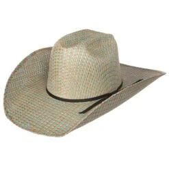 Rodeo King Turquoise Jute Open Crown 4-1/2in. Brim Straw Cowboy Hat -Western Denim Gear Store RK203 9