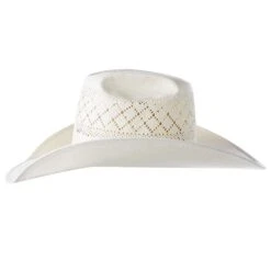Rodeo King Ivory Double Diamond Open Crown 4 1/2in. Brim Straw Cowboy Hat -Western Denim Gear Store RK210 5