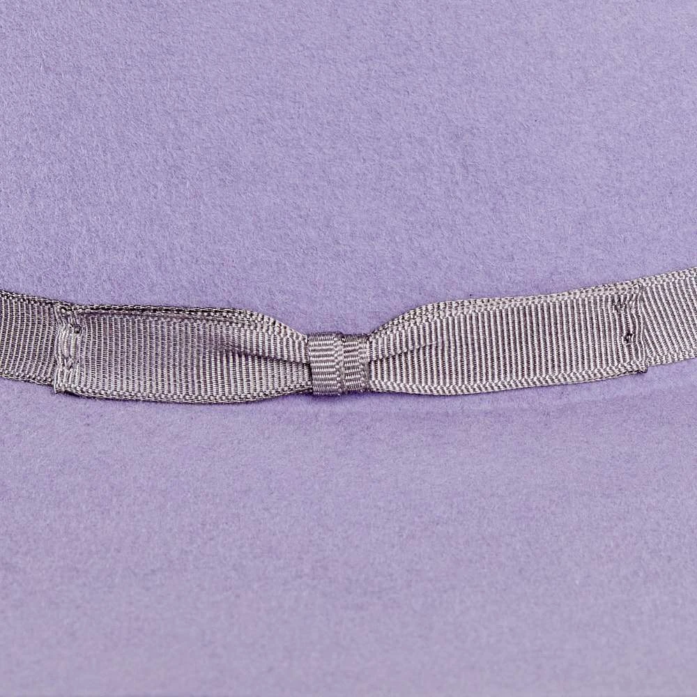 Rodeo King 7X Lilac Grey Ribbon Band 4in. Brim Felt Cowboy Hat 5 Rodeo King 7X Lilac Grey Ribbon Band 4in. Brim Felt Cowboy Hat - Image 3