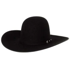 Rodeo King 7X Black Felt With Black Bound Edge 4 1/2in. Brim Open Crown -Western Denim Gear Store RK414 5