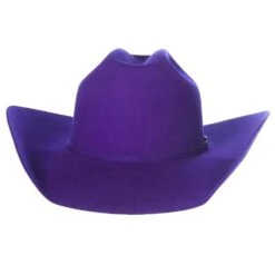 Rodeo King 7X Purple Self Band 4 1/4in. Brim Open Crown Felt Cowboy Hat -Western Denim Gear Store RK457 4