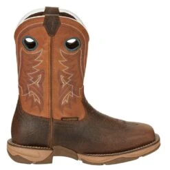 Tony Lama Men's 3R Lopez Brown 11in. Waterproof Square Steel Toe Work Boot -Western Denim Gear Store RR3363 5