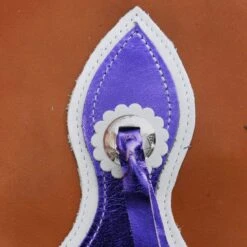 Saddle Barn Tack Youth Contender Tan And Purple Chaps -Western Denim Gear Store SB27 47BTP 3