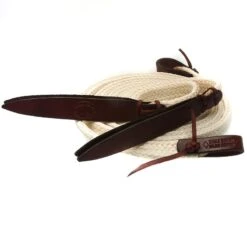 Double Diamond Halters Flat Waxed Nylon Split Reins -Western Denim Gear Store SR 4900 7 natural 2