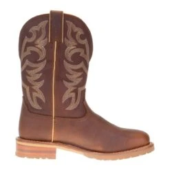Justin Boot Company Mens H2O MARSHAL WHISKEY NEAT BROWN 11` BROWN TOP SOFT TOE SQ TOE -Western Denim Gear Store WK4201 4