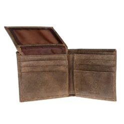 Western Fashion Men's Bifold Wallet With Tan -Western Denim Gear Store XWCB NB1 3